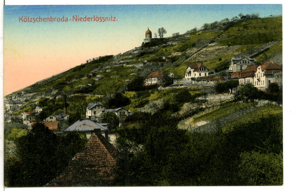 08796-Kötzschenbroda-1907-Blick zum Jacobstein-Brück & Sohn Kunstverlag