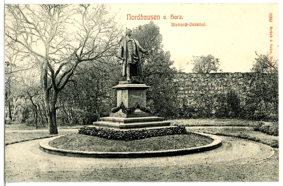 09289-Nordhausen-1907-Bismarck - Denkmal-Brück & Sohn Kunstverlag