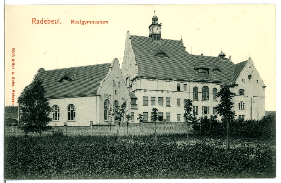 09305-Radebeul-1907-Realgymnasium-Brück & Sohn Kunstverlag