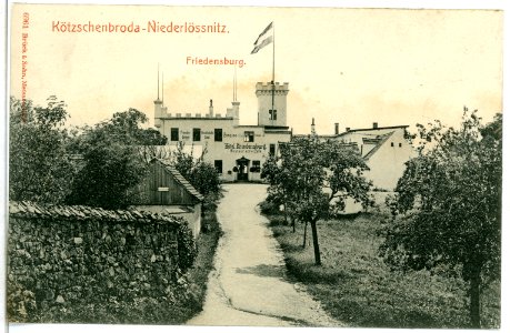 06961-Kötzschenbroda-1906-Vor der Friedensburg-Brück & Sohn Kunstverlag