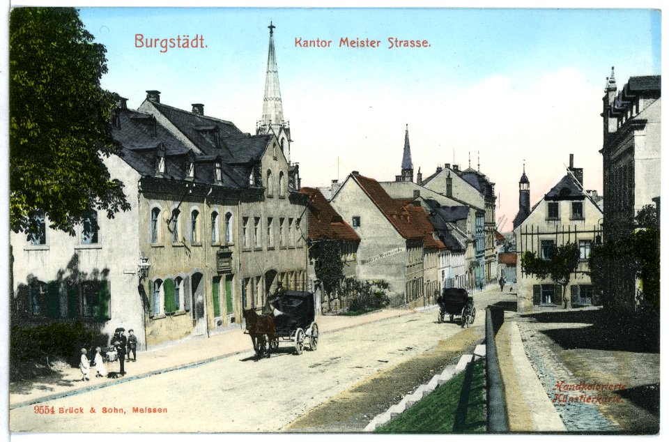09554-Burgstädt-1908-Kantor-Meister-Straße-Brück & Sohn Kunstverlag