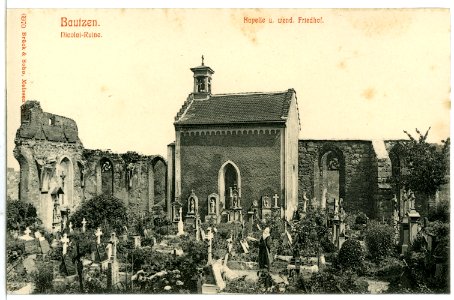 06970-Bautzen-1906-Nicolai-Ruine, Kapelle und wendischer Friedhof-Brück & Sohn Kunstverlag