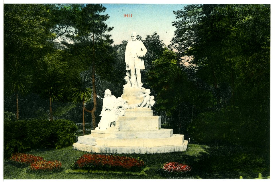 09411-Budapest-1908-Semmelweiss-Denkmal auf dem Elisabethplatz-Brück & Sohn Kunstverlag