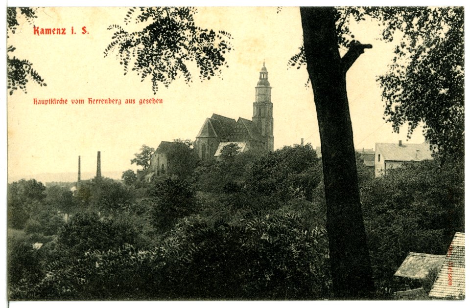 08962-Kamenz-1907-Hauptkirche-Brück & Sohn Kunstverlag