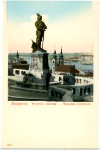 09407-Budapest-1908-Hunyadi-Denkmal-Brück & Sohn Kunstverlag
