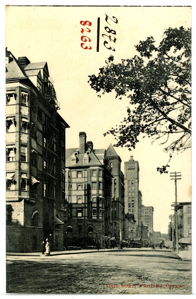 08263-Portland, Ore.-1906-Sixth Street-Brück & Sohn Kunstverlag