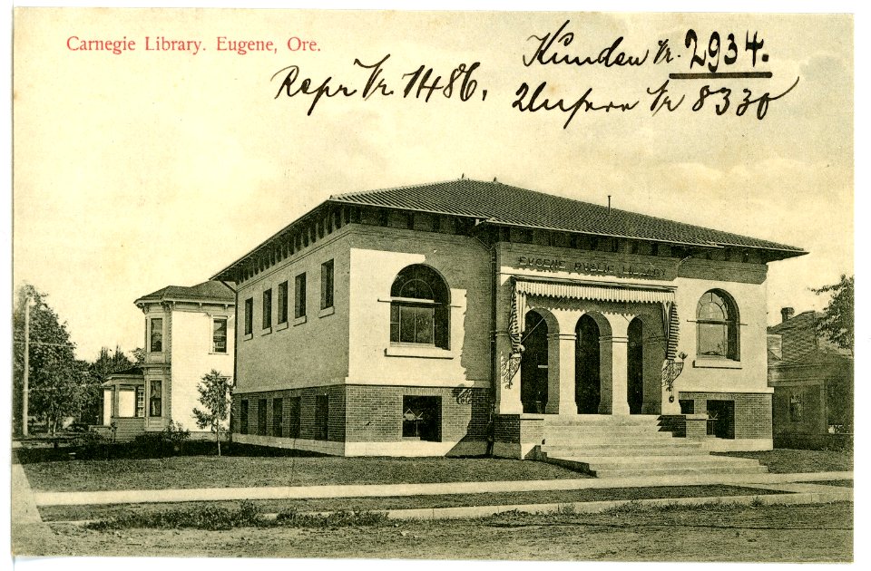 08330-Eugene, Ore.-1906-Carnegie Library-Brück & Sohn Kunstverlag