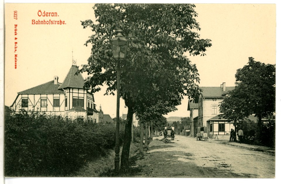 09327-Oederan-1907-Bahnhofstraße-Brück & Sohn Kunstverlag