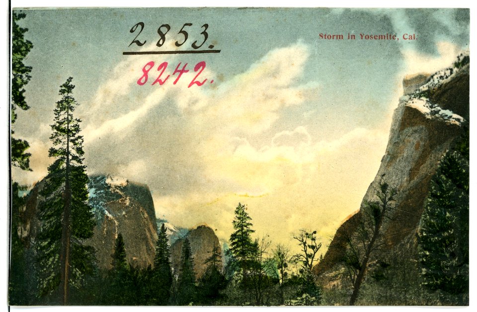 08242-Yosemite-1906-Storm in Yosemite-Brück & Sohn Kunstverlag