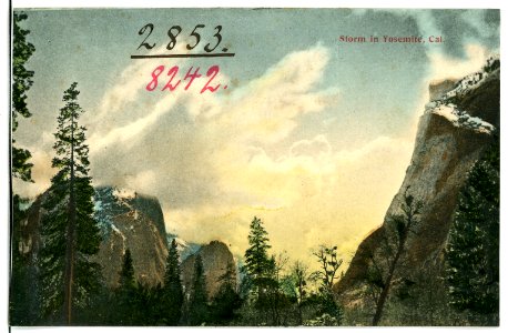 08242-Yosemite-1906-Storm in Yosemite-Brück & Sohn Kunstverlag