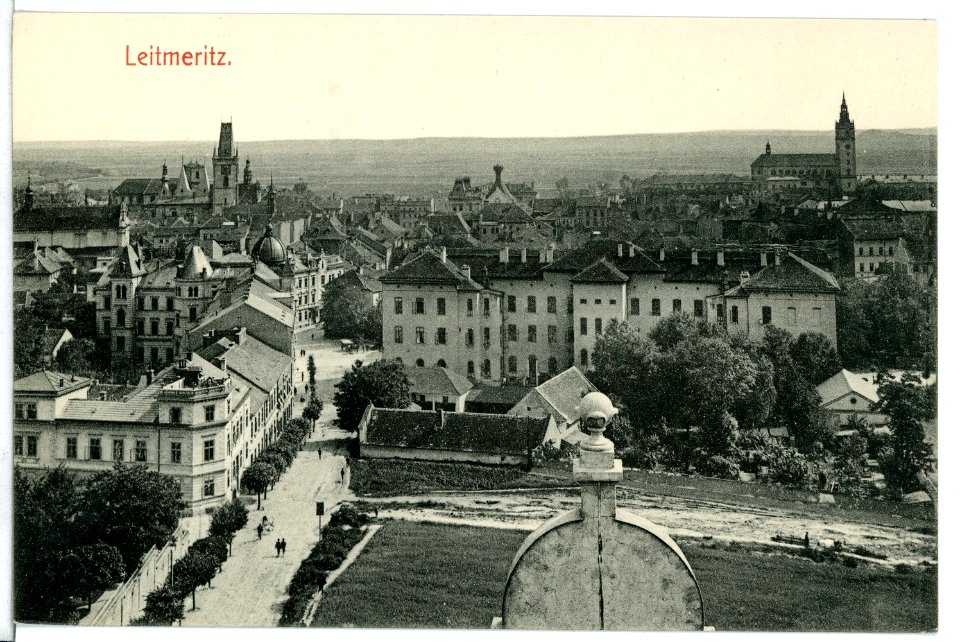 09415-Leitmeritz-1908-Blick auf Leitmeritz-Brück & Sohn Kunstverlag