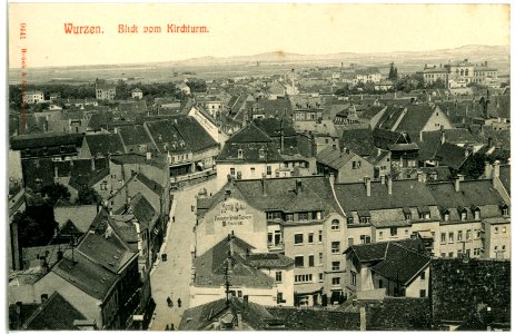 09441-Wurzen-1908-Blick vom Kirchturm auf Wurzen-Brück & Sohn Kunstverlag