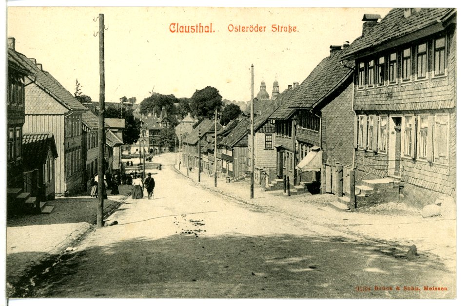 09138-Clausthal-1907-Osteröder Straße-Brück & Sohn Kunstverlag