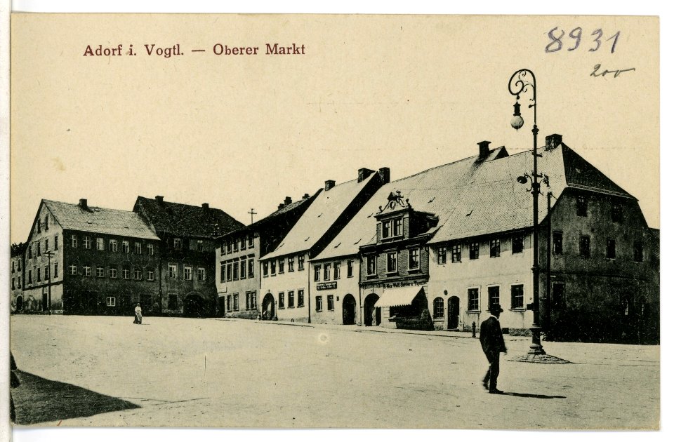 08931-Adorf-1907-Oberer Markt-Brück & Sohn Kunstverlag