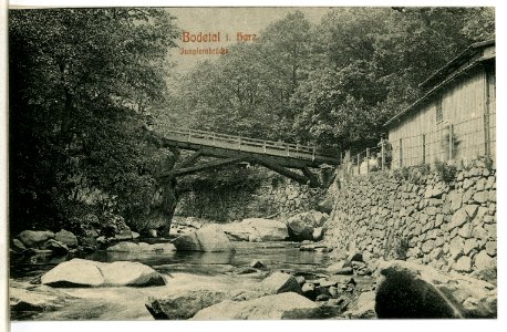 09094-Bodetal-1907-Jungfernbrücke-Brück & Sohn Kunstverlag