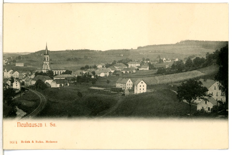 09364-Neuhausen-1907-Blick auf Neuhausen-Brück & Sohn Kunstverlag