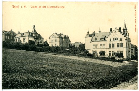 08937-Adorf-1907-Villen auf der Bismarckstraße-Brück & Sohn Kunstverlag