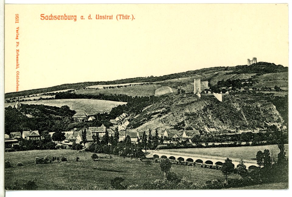 09531-Sachsenburg-1908-an der Unstrut-Brück & Sohn Kunstverlag