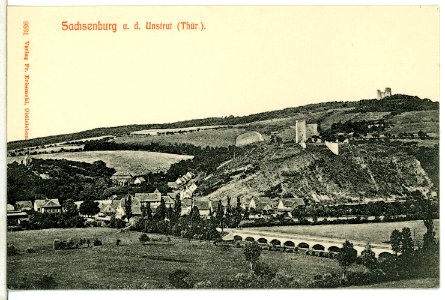 09531-Sachsenburg-1908-an der Unstrut-Brück & Sohn Kunstverlag