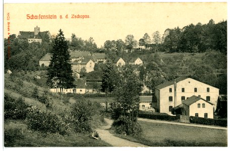 08872-Scharfenstein-1907-Blick auf Scharfenstein-Brück & Sohn Kunstverlag