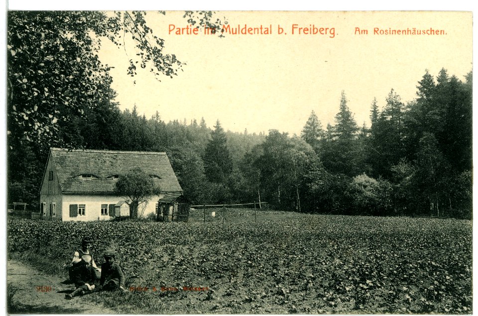 09130-Freiberg-1907-Muldental - Am Rosinenhäuschen-Brück & Sohn Kunstverlag