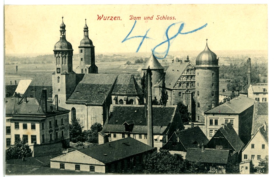 09438-Wurzen-1908-Dom und Schloß-Brück & Sohn Kunstverlag