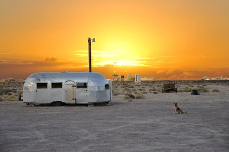 Sunset side caravan