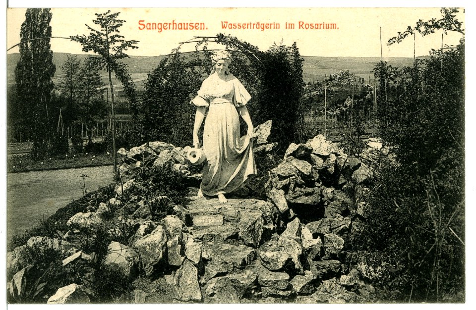 09005-Sangerhausen-1907-Wasserträgerin im Rosarium-Brück & Sohn Kunstverlag