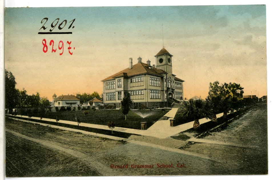 08297-Oxnard, Cal.-1906-Grammar School-Brück & Sohn Kunstverlag