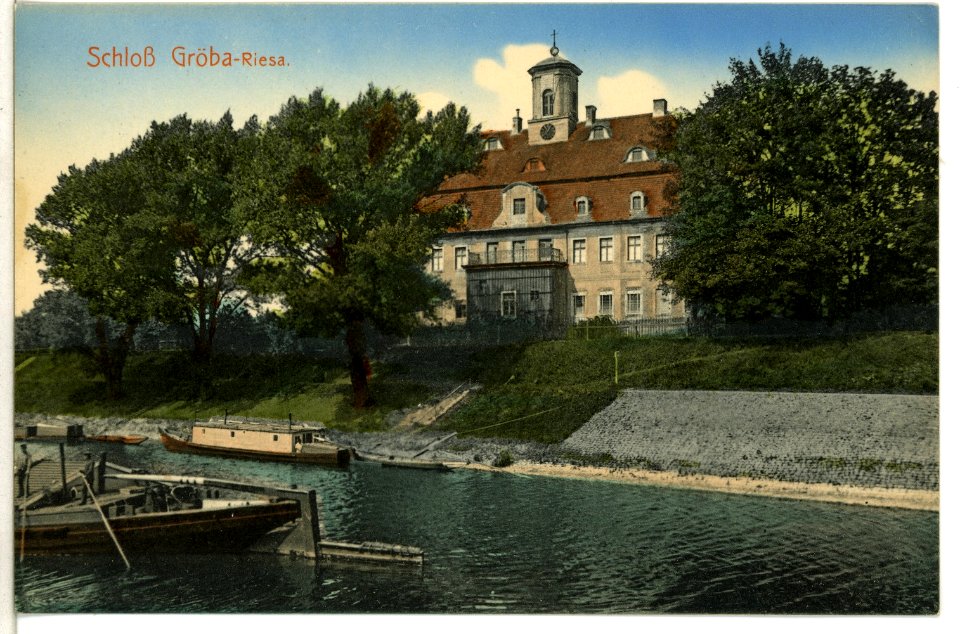 09527-Riesa-1908-Schloß Gröba-Brück & Sohn Kunstverlag