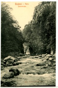 09098-Bodetal-1907-Teufelsbrücke-Brück & Sohn Kunstverlag