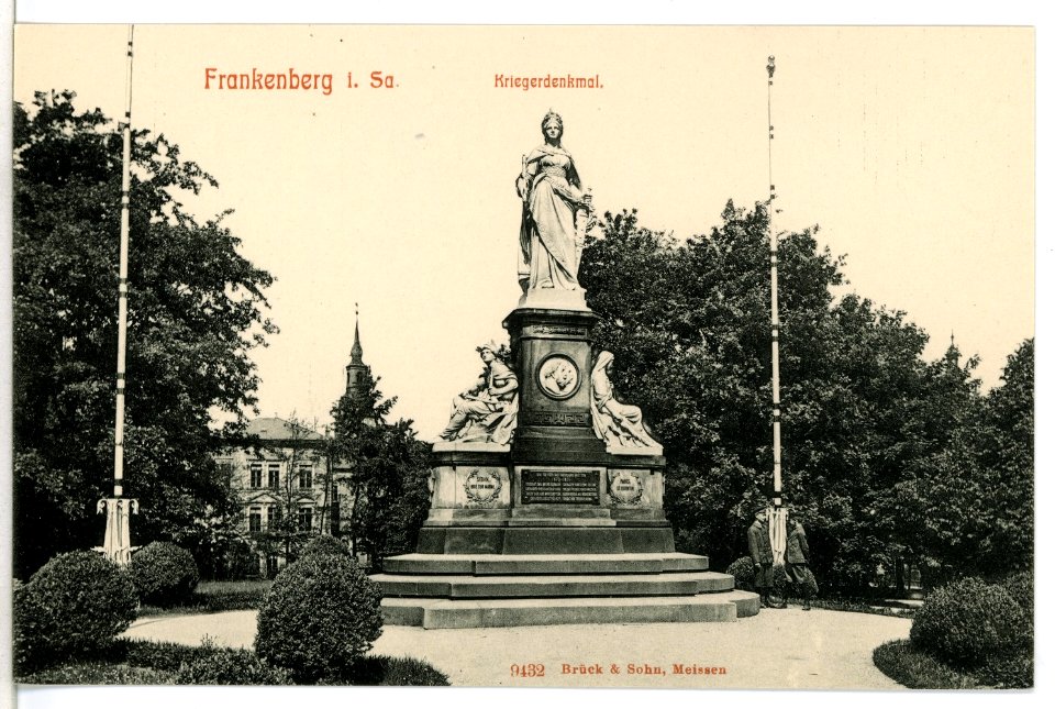 09432-Frankenberg-1908-Kriegerdenkmal-Brück & Sohn Kunstverlag