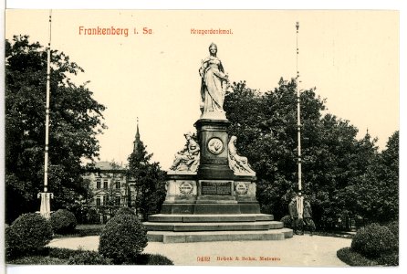 09432-Frankenberg-1908-Kriegerdenkmal-Brück & Sohn Kunstverlag
