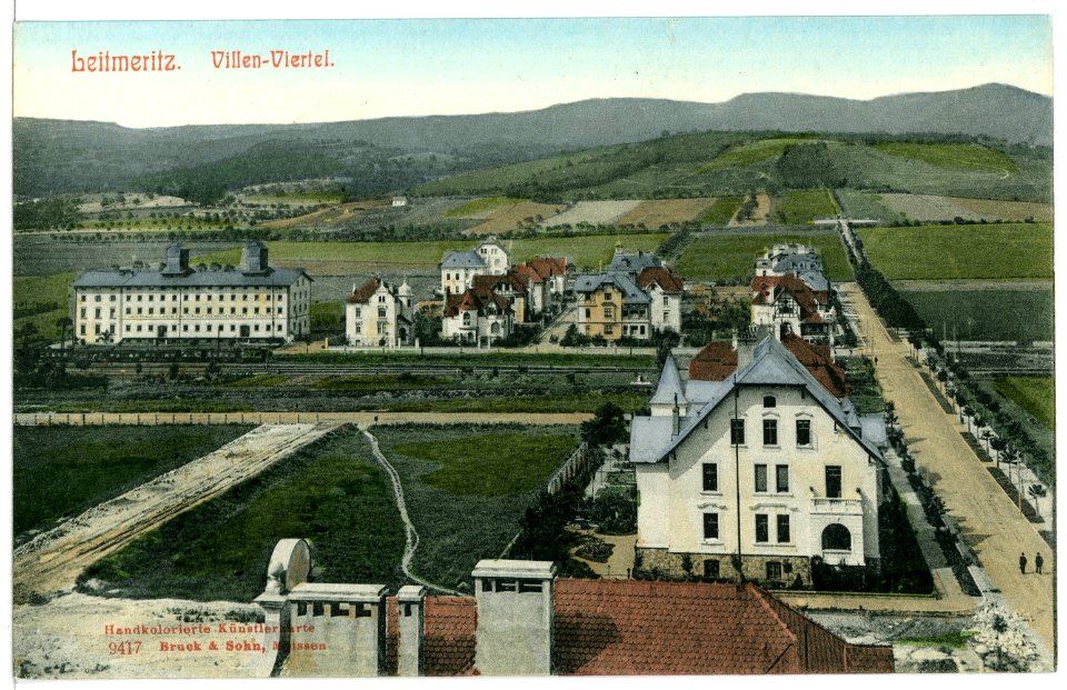 09417-Leitmeritz-1908-Villen - Viertel-Brück & Sohn Kunstverlag