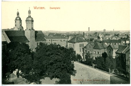 07990-Wurzen-1906-Domplatz-Brück & Sohn Kunstverlag
