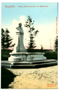 09562-Burgstädt-1908-König-Albert-Brunnen im Wettinhain-Brück & Sohn Kunstverlag