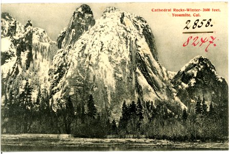 08247-Yosemite-1906-Cathedral Rocks Winter-Brück & Sohn Kunstverlag