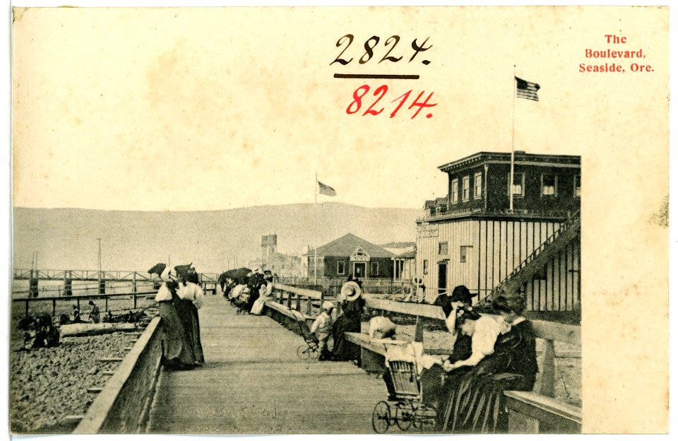 08214-Seaside, Ore.-1906-The Boulevard-Brück & Sohn Kunstverlag