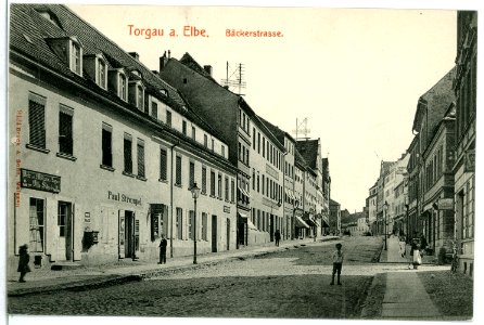 09424-Torgau-1908-Bäckerstraße-Brück & Sohn Kunstverlag