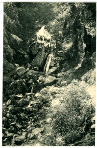 09113-Wernigerode-1907-Wasserfall an der Kleinen Renne-Brück & Sohn Kunstverlag