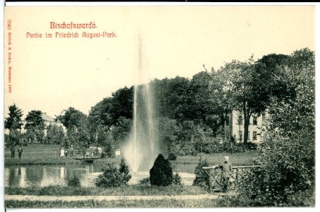 07943-Bischofswerda-1906-Im Friedrich-August-Park-Brück & Sohn Kunstverlag
