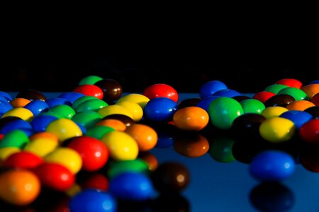 Eat colorful dessert