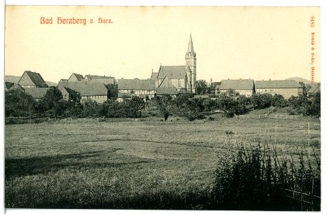 09183-Bad Herzberg-1907-Blick auf Bad Herzberg-Brück & Sohn Kunstverlag