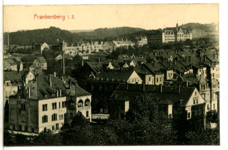 08869-Frankenberg-1907-Stadtansicht und Königliches Lehrerseminar-Brück & Sohn Kunstverlag