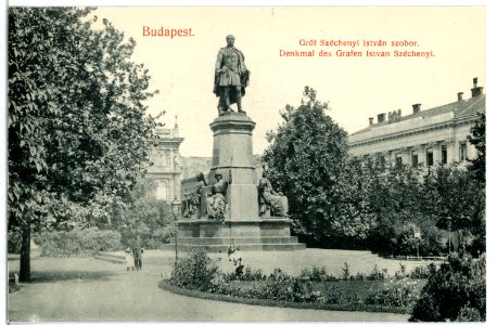09241-Budapest-1907-Denkmal des Grafen Istvan Szechenyi-Brück & Sohn Kunstverlag
