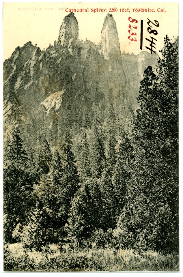 08233-Yosemite-1906-Cathedral Spires-Brück & Sohn Kunstverlag