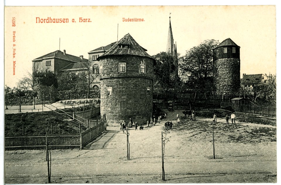 09292-Nordhausen-1907-Judentürme-Brück & Sohn Kunstverlag