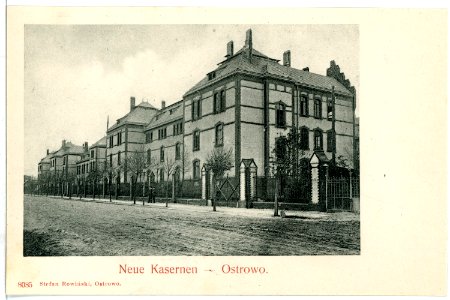 08085-Ostrowo-1906-Neue Kasernen-Brück & Sohn Kunstverlag