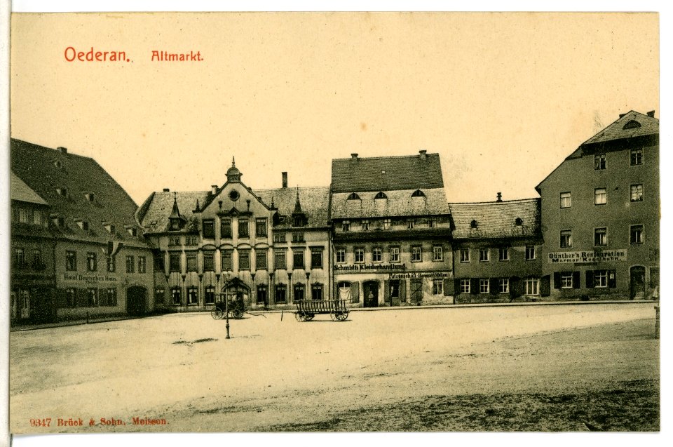 09347-Oederan-1907-Altmarkt-Brück & Sohn Kunstverlag