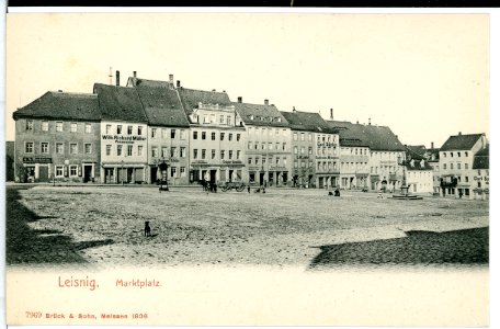 07969-Leisnig-1906-Marktplatz-Brück & Sohn Kunstverlag